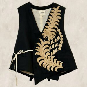 GILET BRODÉ CROISÉ