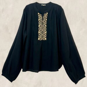 BLOUSE KHADI BRODÉE DE PERLES