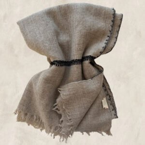 ECHARPE LAINE BEIGE NATUREL