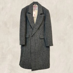 MANTEAU HARRIS TWEED GRIS FONCÉ