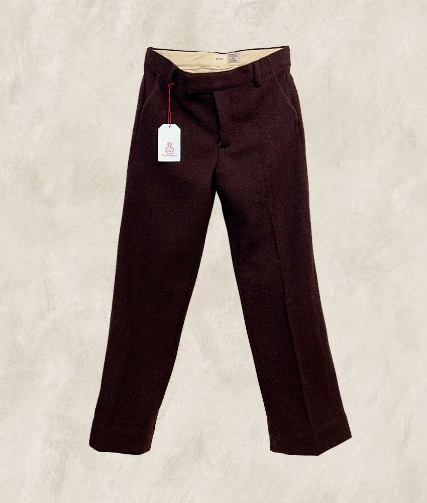 PANTALON HARRIS TWEED PRUNE