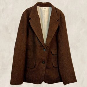 VESTON KHADI DE LAINE ROUILLE