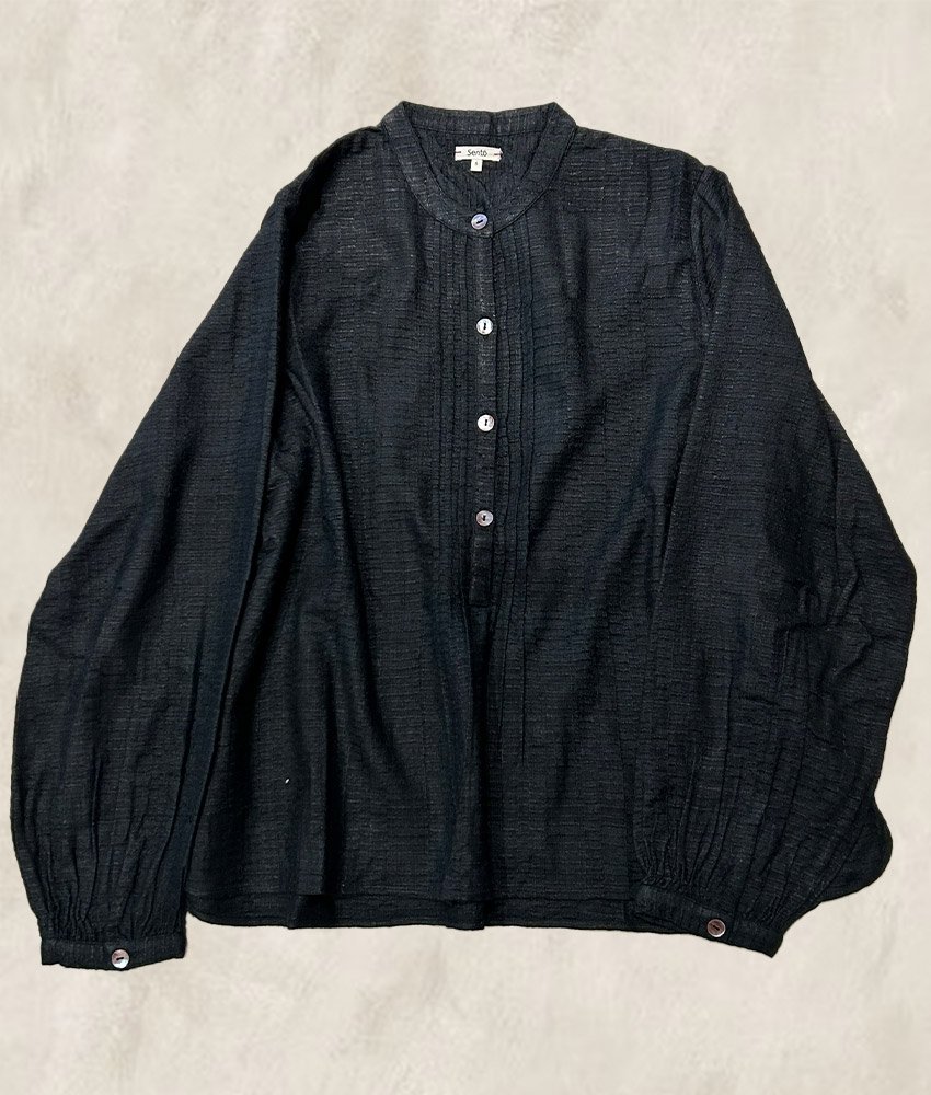 BLOUSE SOIE SAUVAGE BLACK