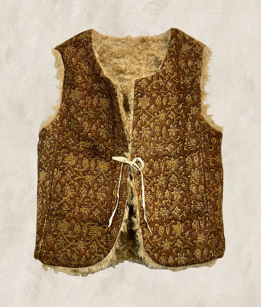 GILET KANTHA FOURRÉ  AUTUMN