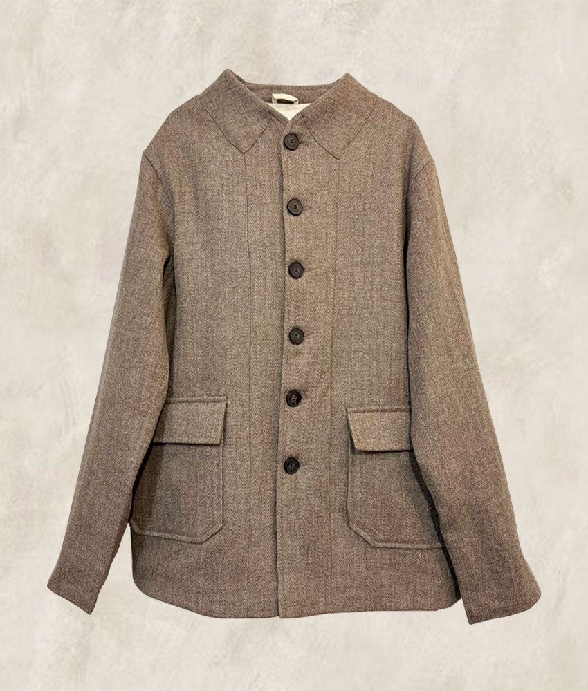 VESTE KHADI LAINE BROWN