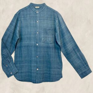 CHEMISE HOMME SOIE SAUVAGE INDIGO