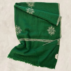 PASHMINA VERT BOTANIQUE