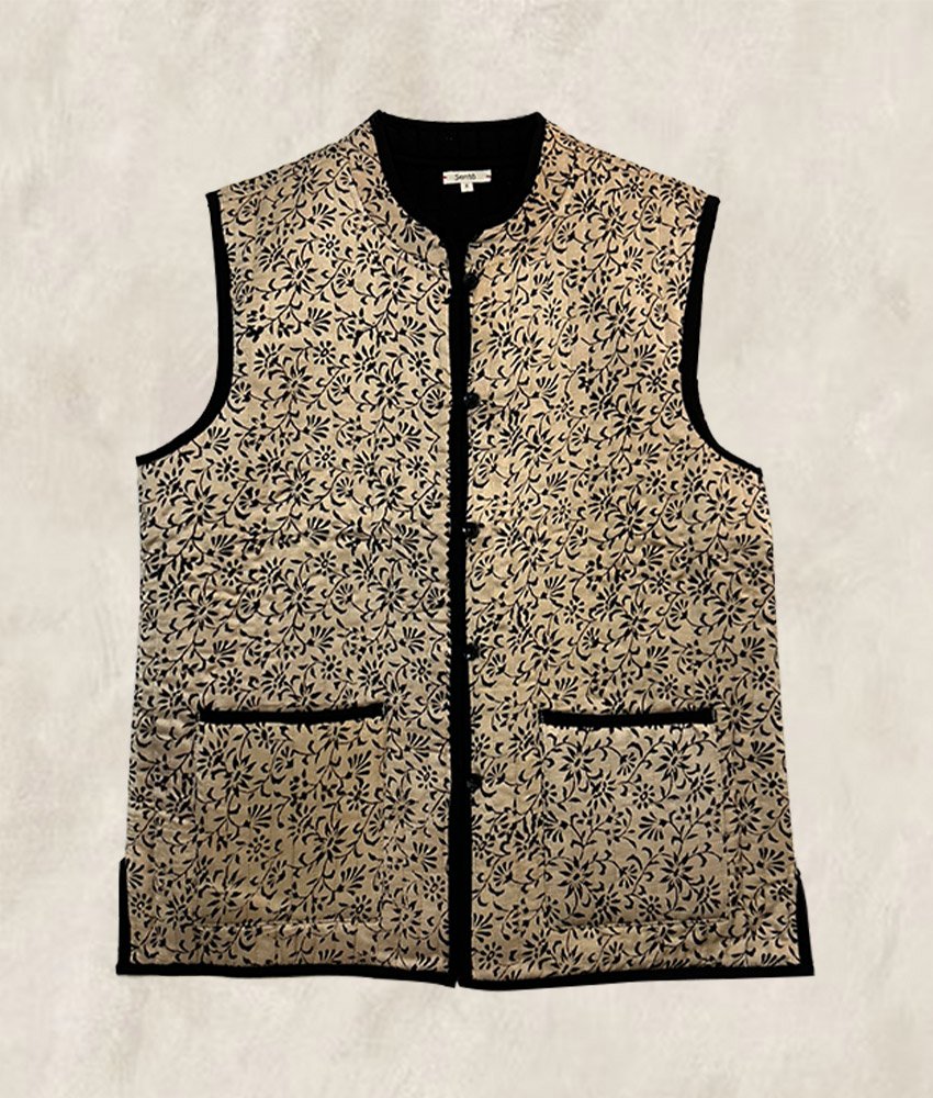 GILET BLOCK PRINT ARABESQUES