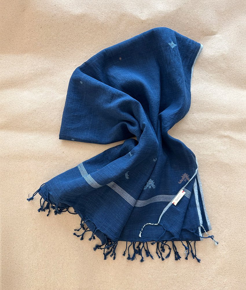 PAREO JAMDANI INDIGO