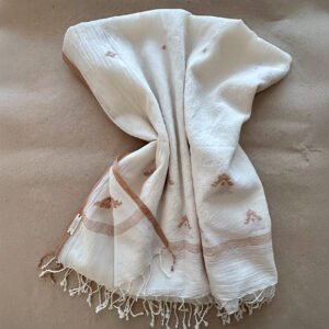 PAREO JAMDANI NATUREL ET AMBRE