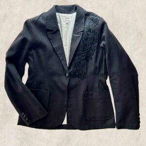 VESTE NOIRE BRODEE