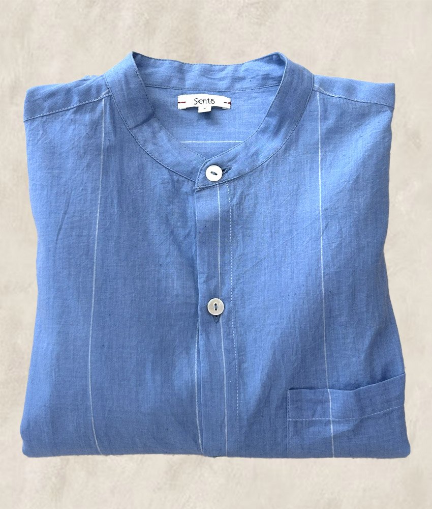 CHEMISE HOMME KHADI BLEU CLAIR