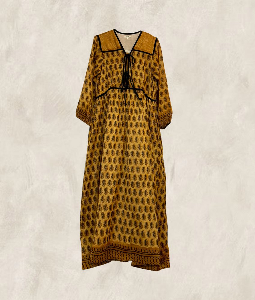 ROBE BLOCK PRINT GOLD