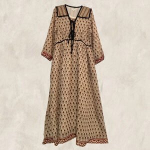 ROBE BLOCK PRINT SAND