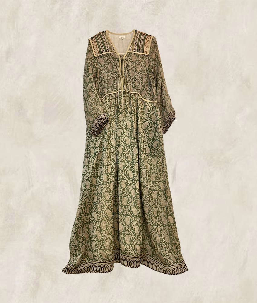 ROBE BLOCK PRINT SAUGE