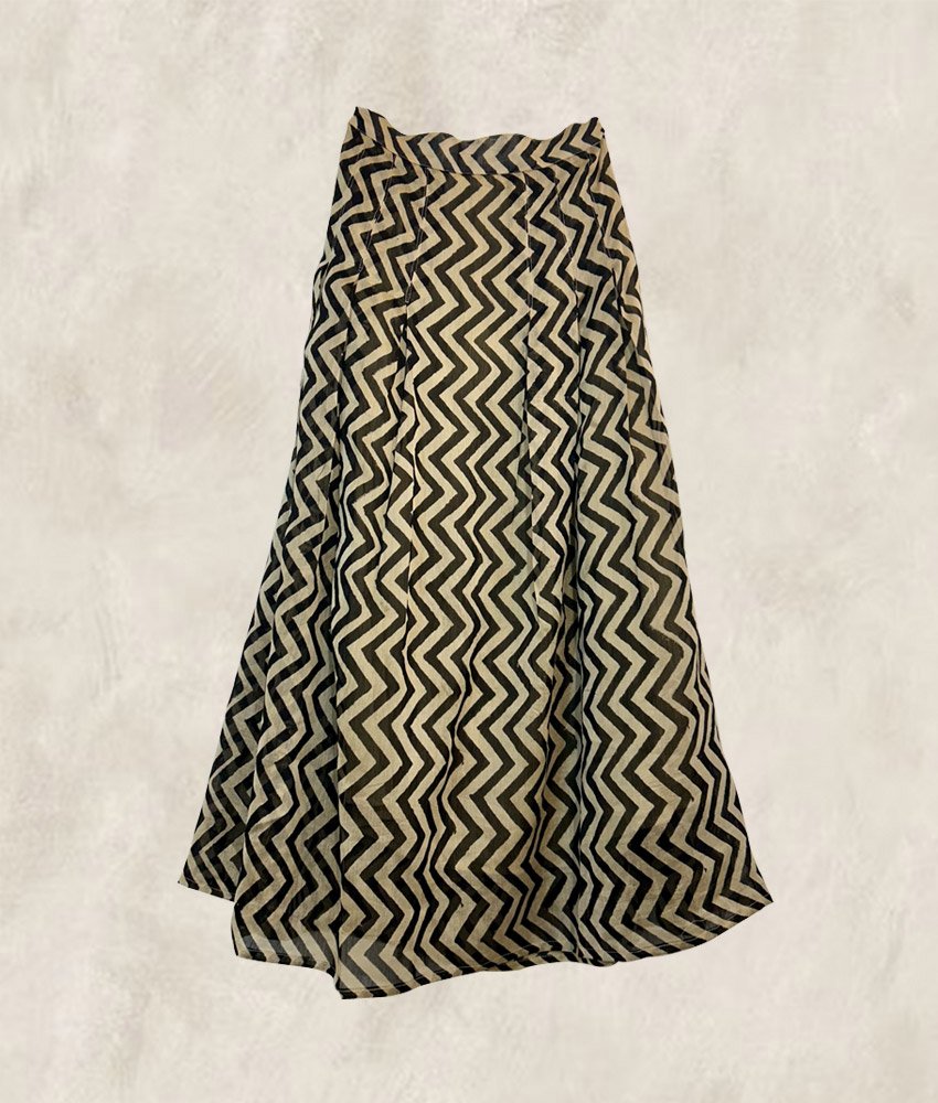 JUPE BLOCK PRINT ZIGZAG