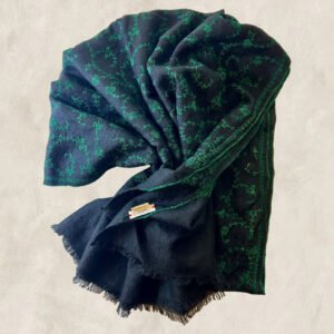 PASHMINA NOIR ET EMERAUDE