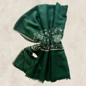 PASHMINA VERT BOTANIQUE