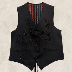 GILET BRODÉ OBI RED