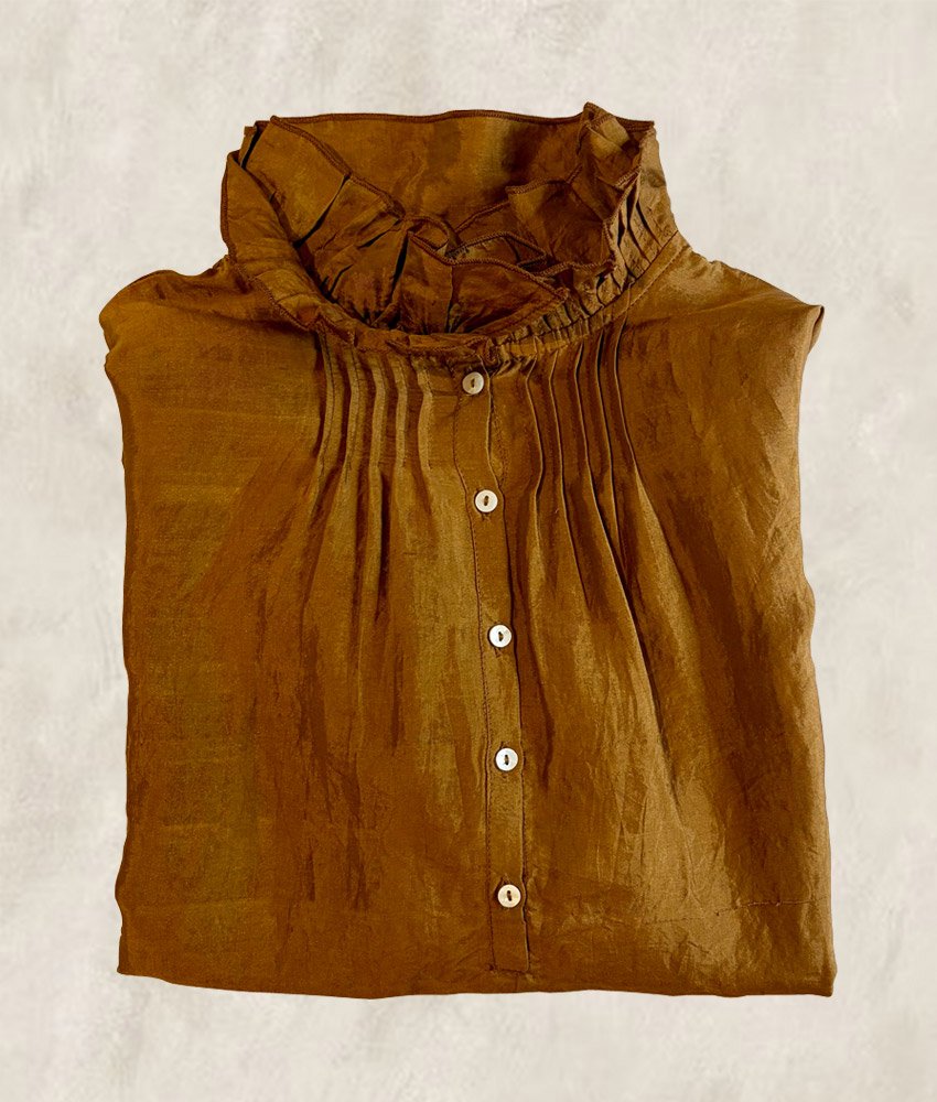 BLOUSE SOIE AMBRE