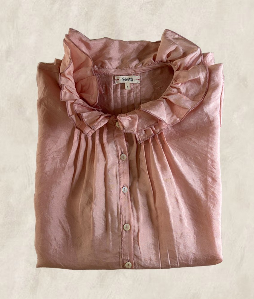 BLOUSE SOIE DRAGÉE