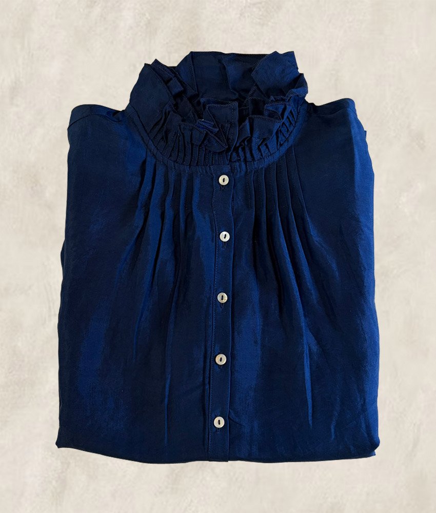 BLOUSE SOIE OUTREMER