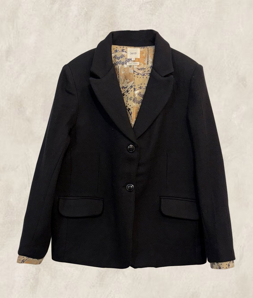 VESTON OBI LAINE NOIR