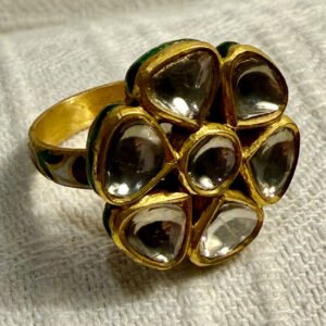 BAGUE FLEUR ÉMAILLÉE