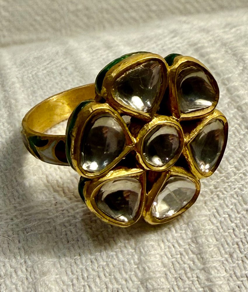 BAGUE FLEUR ÉMAILLÉE