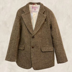 VESTON HARRIS TWEED  BEIGE CHEVRONS