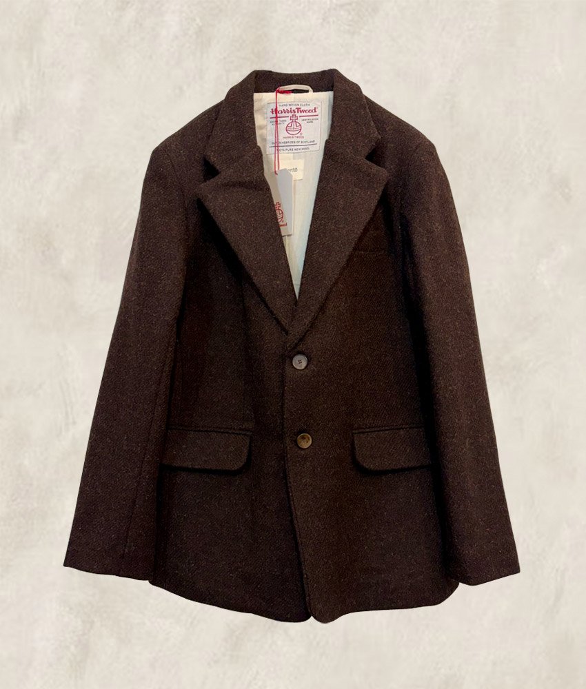 VESTON HARRIS TWEED  CHOCOLAT