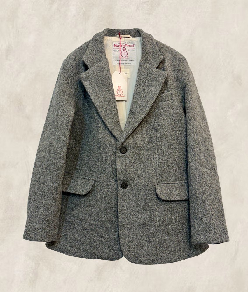 VESTON HARRIS TWEED GRIS CLAIR