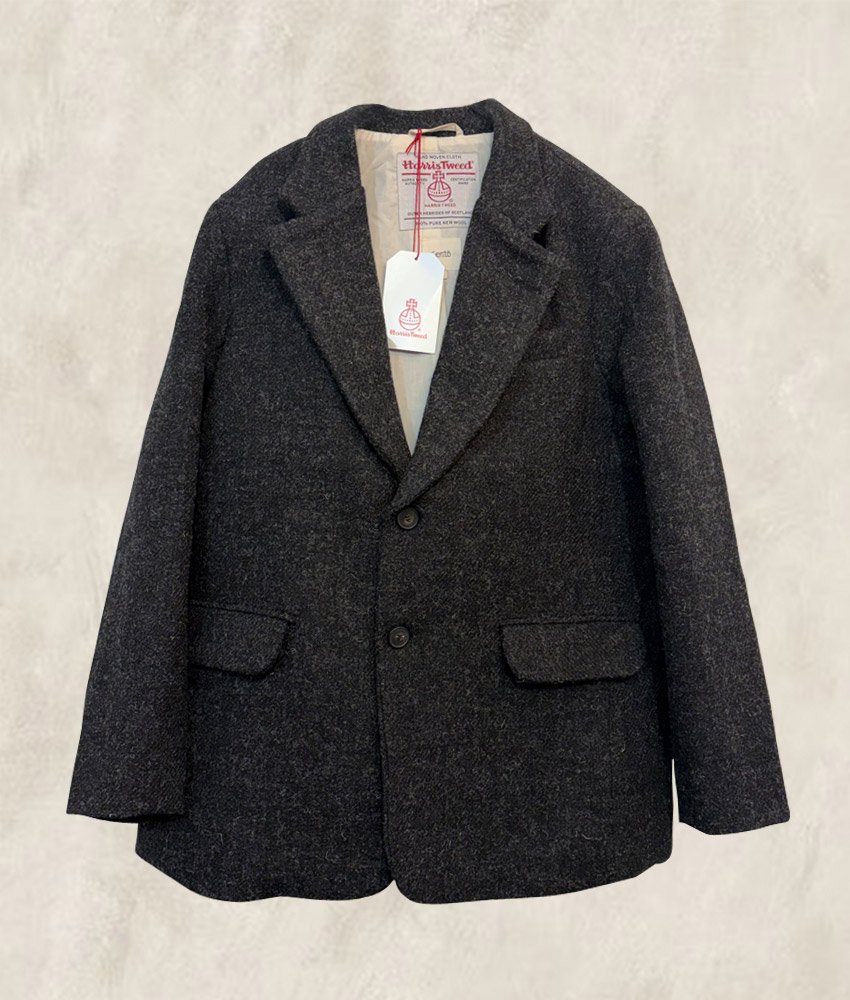 VESTON HARRIS TWEED GRIS FONCÉ