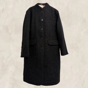 MANTEAU HARRIS TWEED GRIS CHINÉ