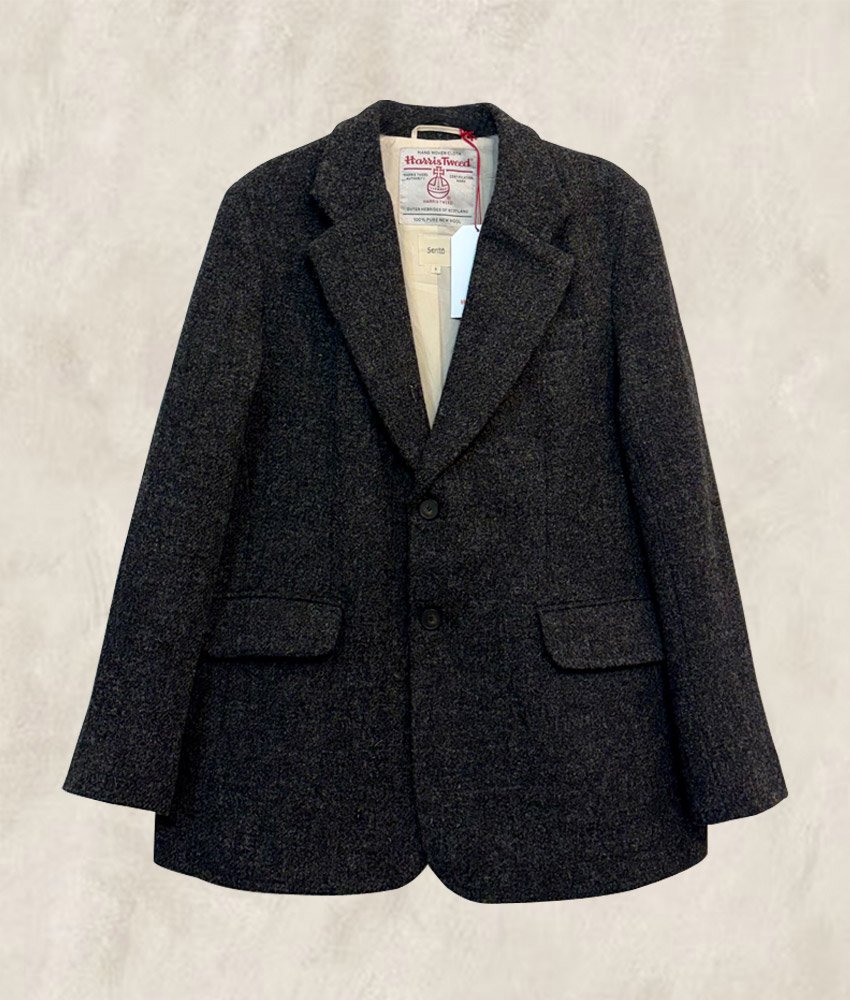 VESTON HARRIS TWEED GRIS CHINÉ